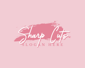 Beauty Makeup Artist Wordmark logo design