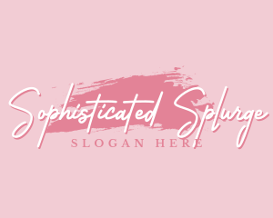 Beauty Makeup Artist Wordmark logo design