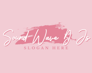 Beauty Makeup Artist Wordmark logo design