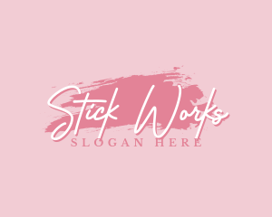 Beauty Makeup Artist Wordmark logo design