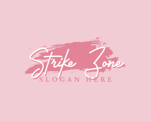 Beauty Makeup Artist Wordmark logo design