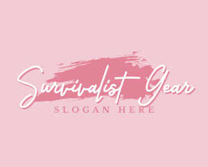 Beauty Makeup Artist Wordmark logo design