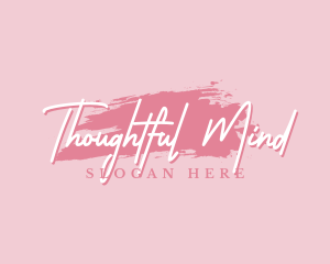 Beauty Makeup Artist Wordmark logo design