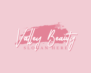 Beauty Makeup Artist Wordmark logo design