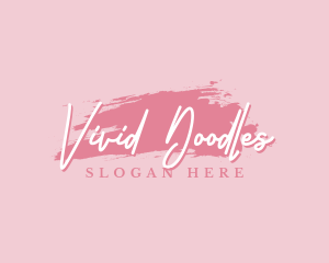 Beauty Makeup Artist Wordmark logo design