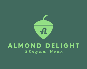 Nut Shield Almond logo design