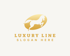 Luxury Wild Horse logo design