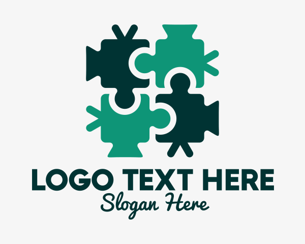 Puzzle Piece logo example 2