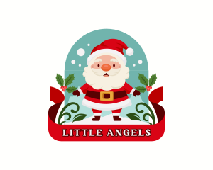 Christmas Santa Claus Mascot logo