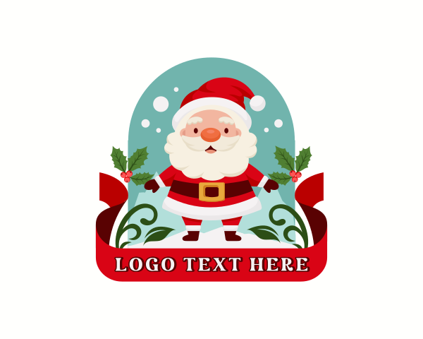 Santa Claus logo example 1