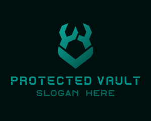 Wrench Shield Protection logo design