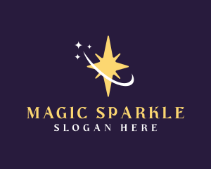 Sparkle Astral Star logo design