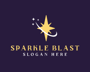 Sparkle Astral Star logo design