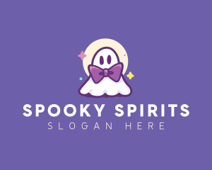 Ghost Ribbon Cartoon logo design