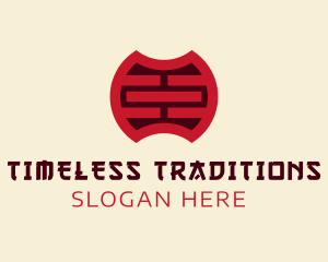 Oriental Traditional Coin logo design