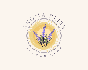 Lavender Flower Bouquet logo design