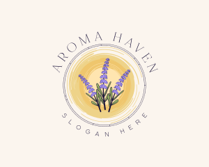 Lavender Flower Bouquet logo design