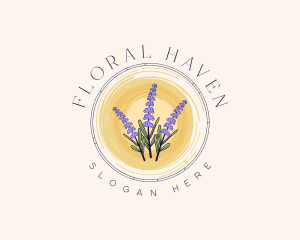 Lavender Flower Bouquet logo