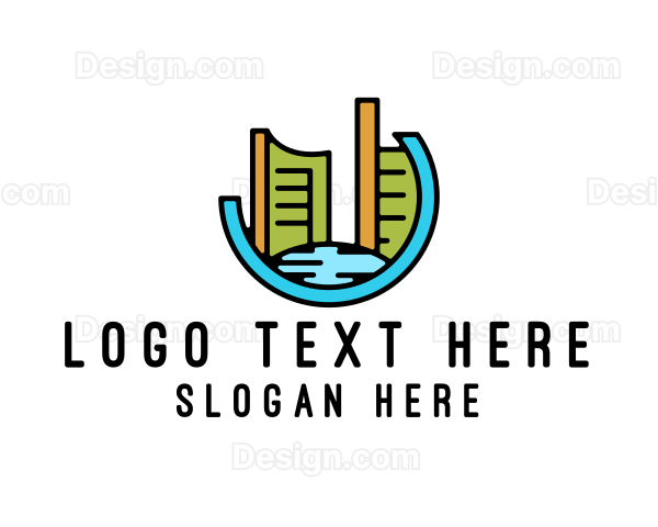 Modern Cityscape Construction Logo