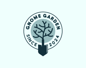 Garden Landscaping Shovel logo design