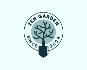 Garden Landscaping Shovel logo design