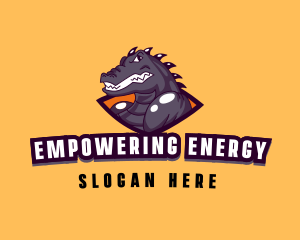 Angry Crocodile Esport logo design