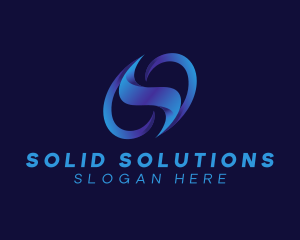 Tech Motion Professional Letter S logo design