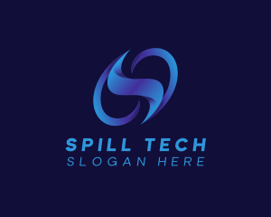 Tech Motion Professional Letter S logo design