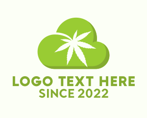 Cannabis Leaf Cloud logo