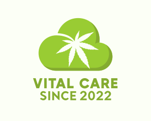Cannabis Leaf Cloud logo