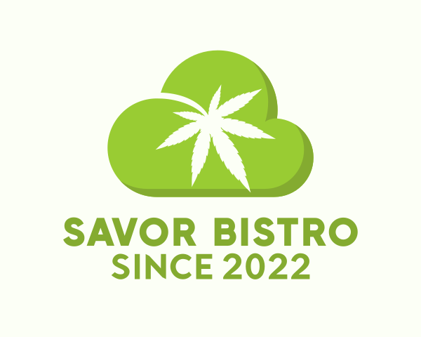 Cannabis Leaf logo example 4