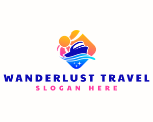 Cruise Ship Travel Logo