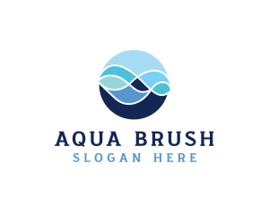 Ocean Wave Water logo design