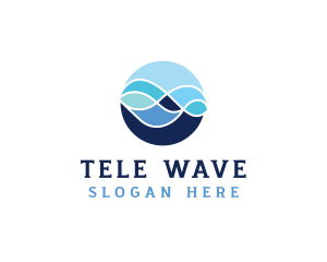 Ocean Wave Water logo design