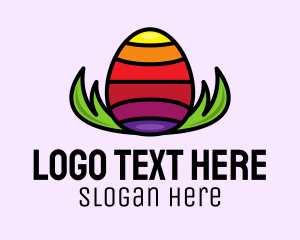 Colorful Easter Egg logo