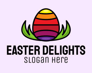 Colorful Easter Egg logo