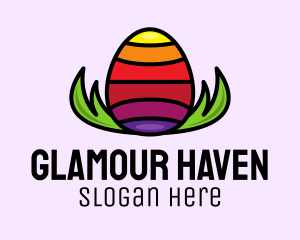 Colorful Easter Egg logo