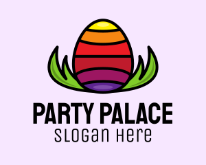 Colorful Easter Egg logo design