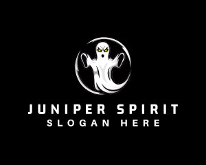 Creepy Ghost Spirit logo design