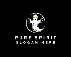 Creepy Ghost Spirit logo design