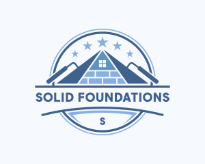 Construction Brick Masonry logo design