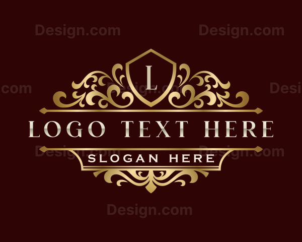 Luxury Ornament Shield Logo