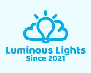 Cloud Light Bulb logo design