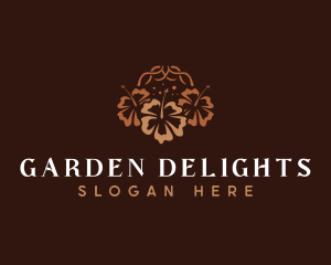 Nature Flower Gardening logo design