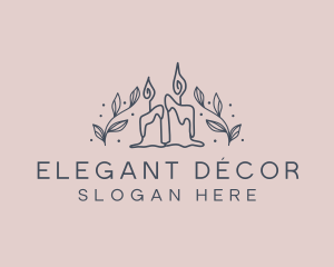 Candle Aromatherapy Decor logo design