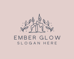 Candle Aromatherapy Decor logo design