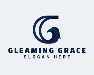 Blue Letter G Falcon logo design