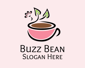 Healthy Coffee Cup logo design