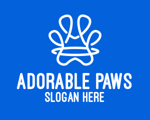 Abstract Animal Paw logo design