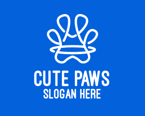 Abstract Animal Paw logo design